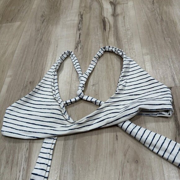 Women’s Frankie’s Bikinis Top Striped‎ Size Medium M - Picture 2 of 5